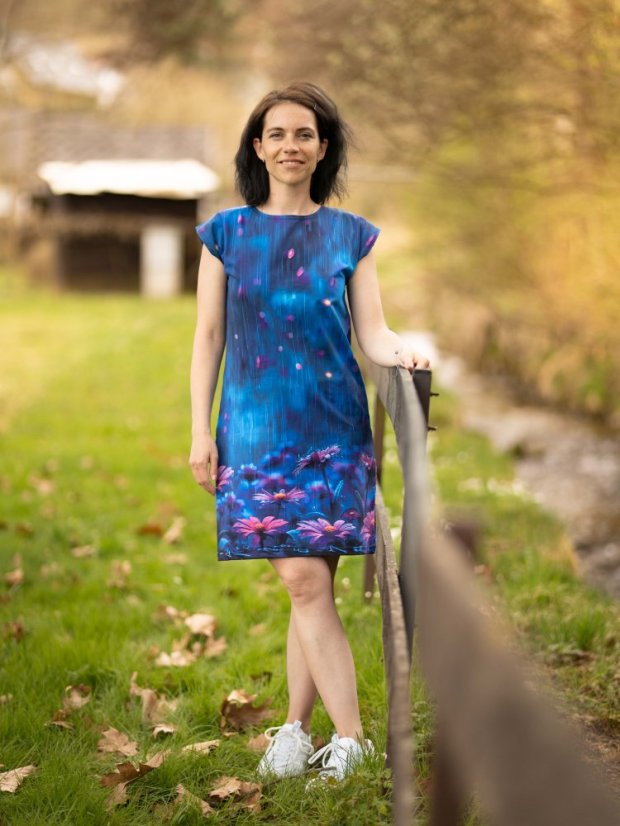 Dámské bavlněné šaty, FLOWERS 13