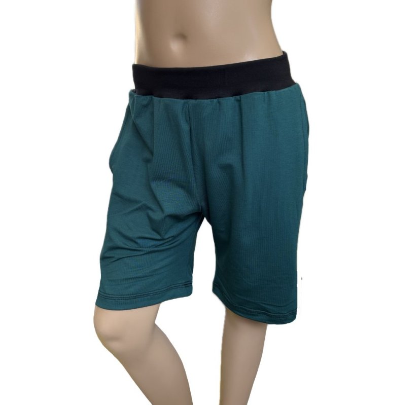 Kraťasy s kapsami BAMBUS DARK GREEN