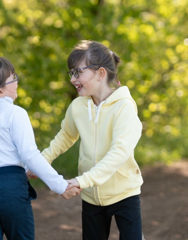 Dětská mikina na zip teplá