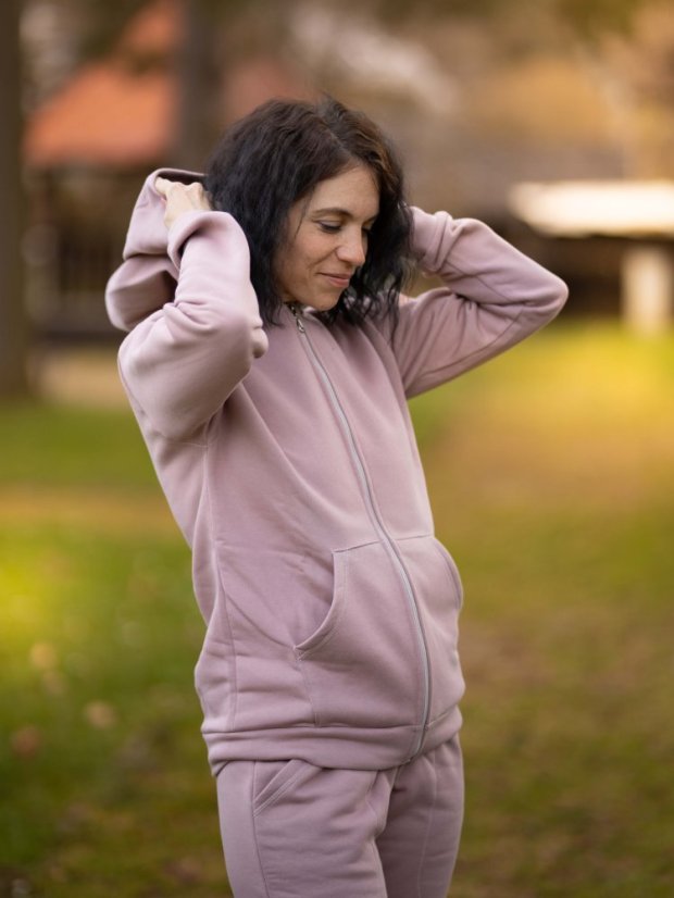 Dámská tepláková souprava na zip FLUFFY