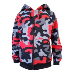 mikina zip red mask