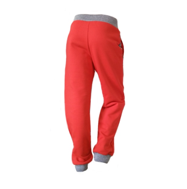 Pánské tepláky WOW, jasně červená-mele