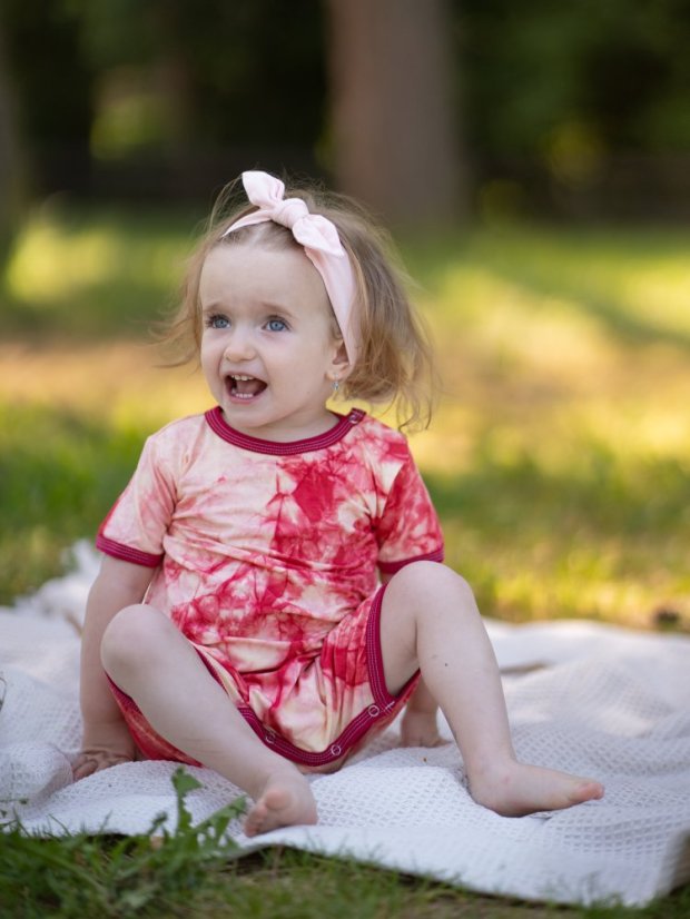 Detský letný overal BAMBUS, batika