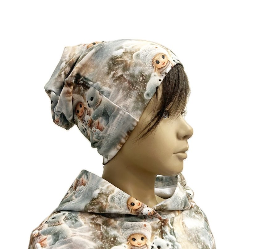 Dětská čepice HIPSTER, zimní příběh