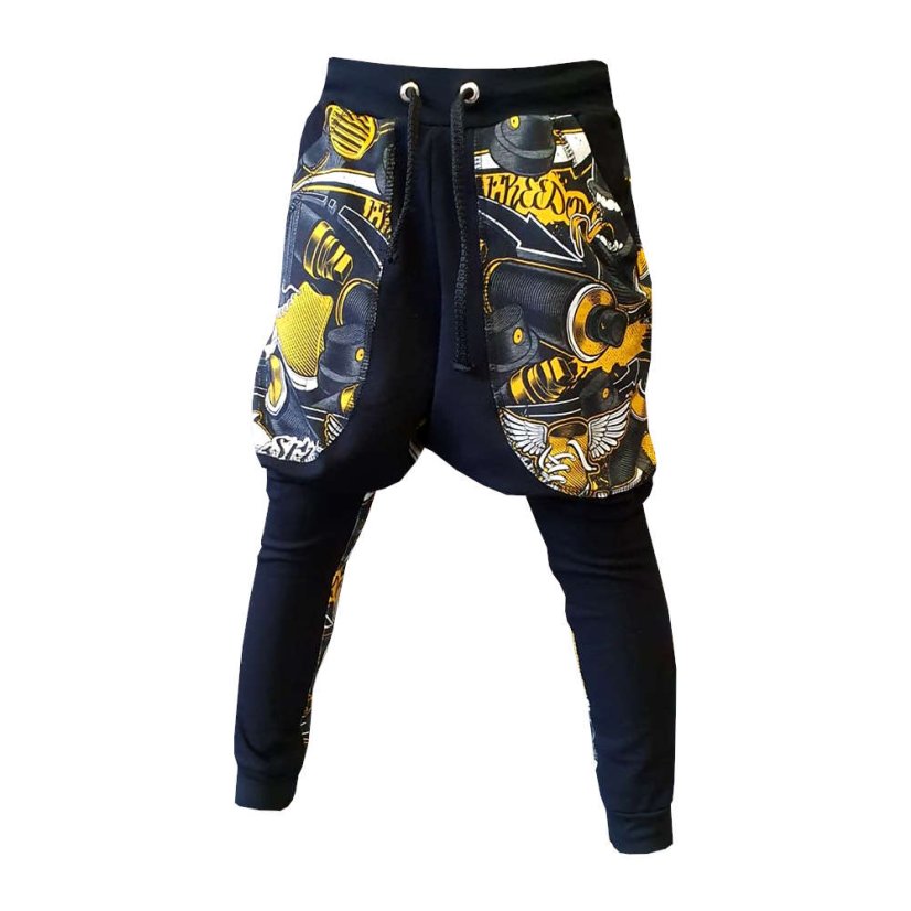 Tepláky PARKOUR FREEDOM YELLOW lehké-PÁNSKÉ