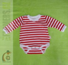 Dětské body dlouhý rukáv červený námořník (Velikost 98)