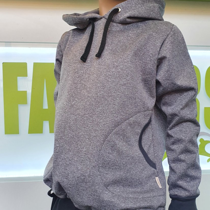 Dětská softshellová bunda přes hlavu