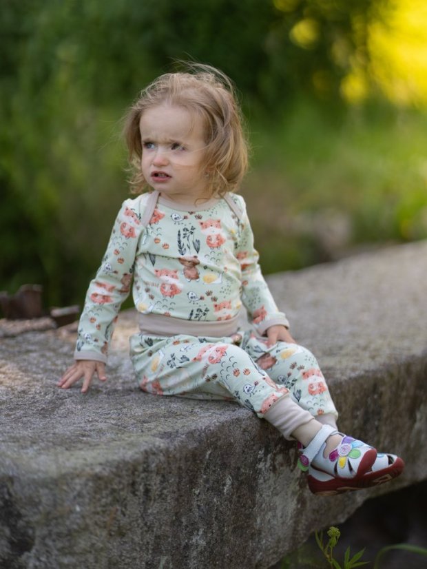 Detské rastúce nohavice GROW ľahké, lesní kamaráti