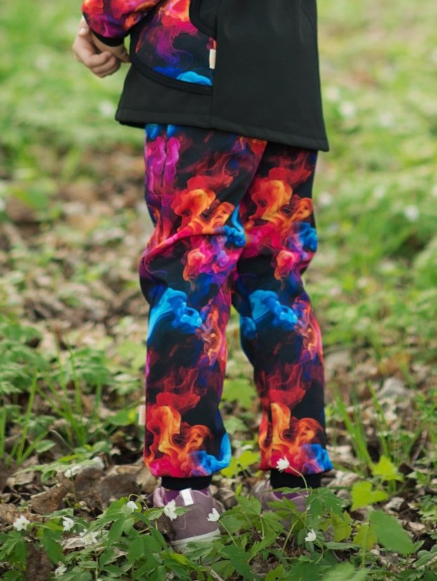 Dětské softshellové kalhoty THIN bez fleecu