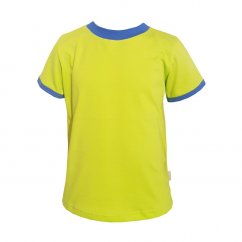 Dětské tričko krátký rukáv LIMET-MODRÁ (Velikost 98)