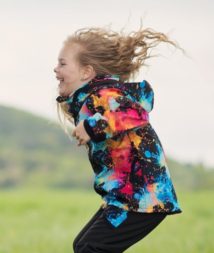 Dětská softshellová bunda s fleecom
