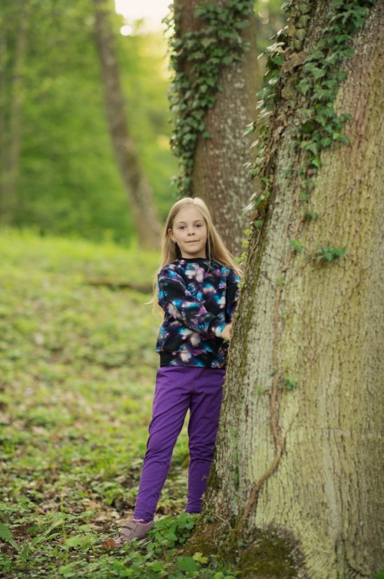 Tepláky JOGGER PURPLE ĽAHKÉ