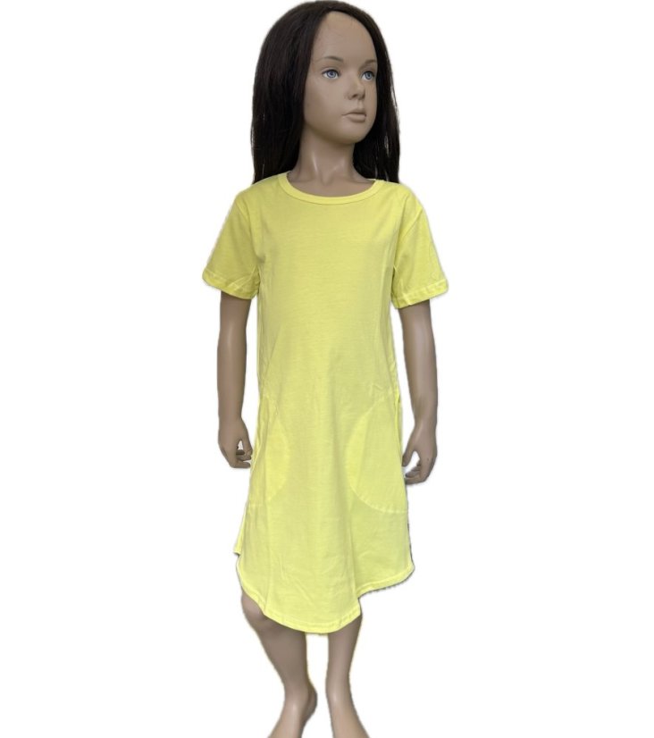 Dámské šaty UNI, citrónová