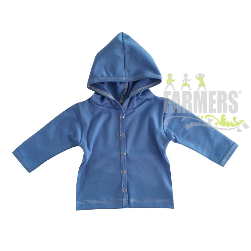 Kabátek s kapucí BA/EL modrý EARTH (Velikost 86)