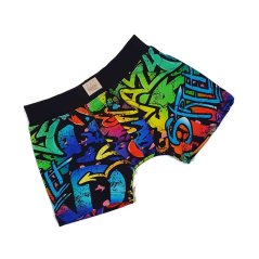 Dětské boxerky Bambus, graffiti boom