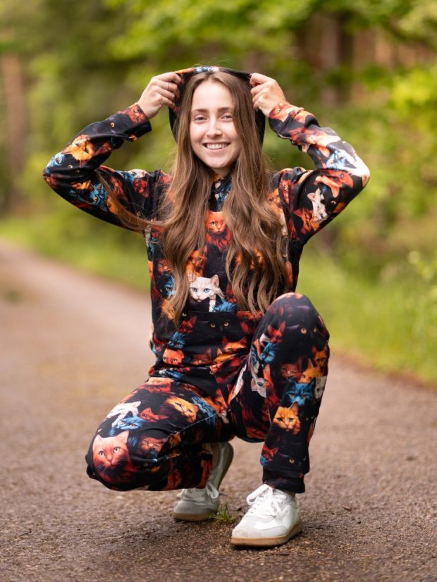 Dámská tepláková souprava, divoké kočky