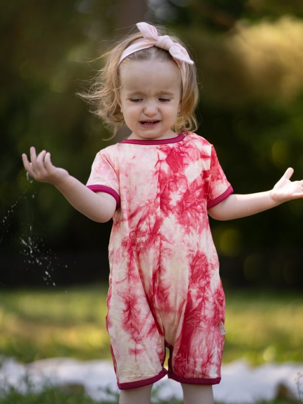 Detský letný overal BAMBUS, batika