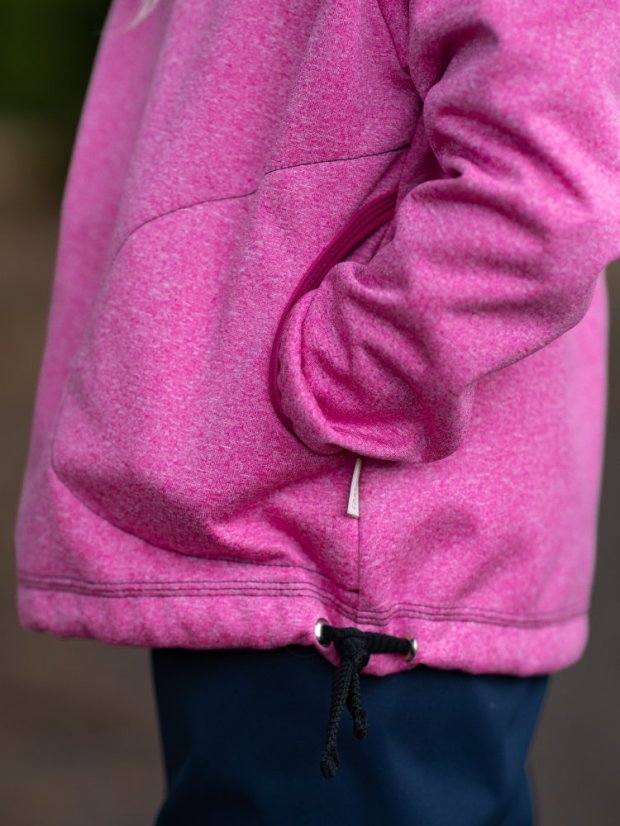 Dětská softshellová bunda přes hlavu