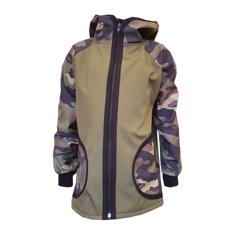 Dětská softshellová bunda s fleecem