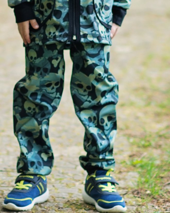 Dětské softshellové kalhoty THIN bez fleecu