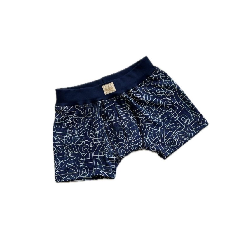Dětské boxerky Bambus, písmenka