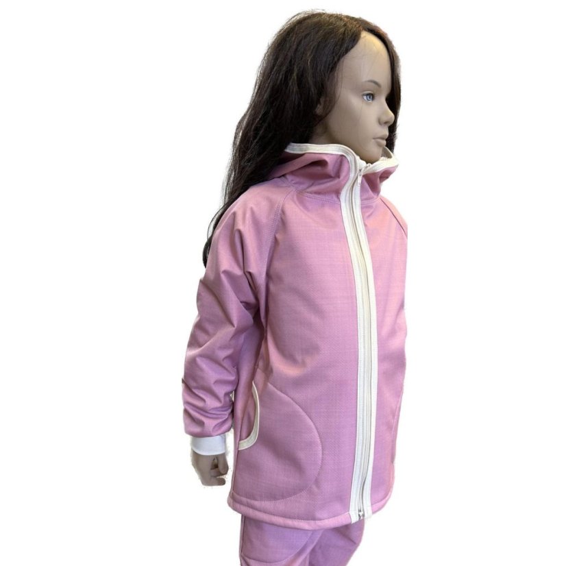 Dětská softshellová bunda s beránkem