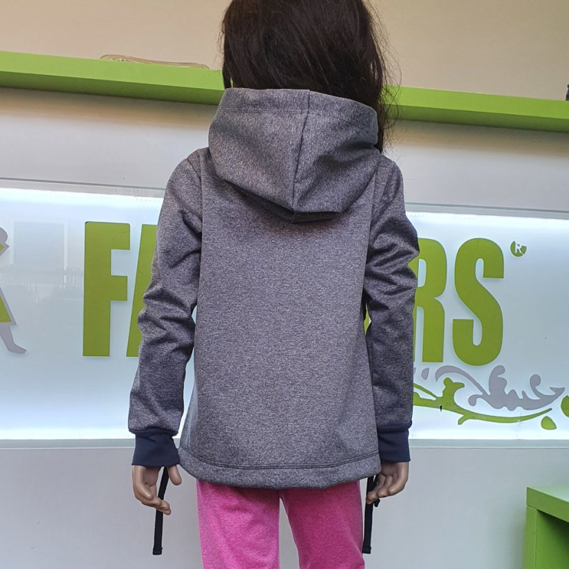Dětská softshellová bunda přes hlavu