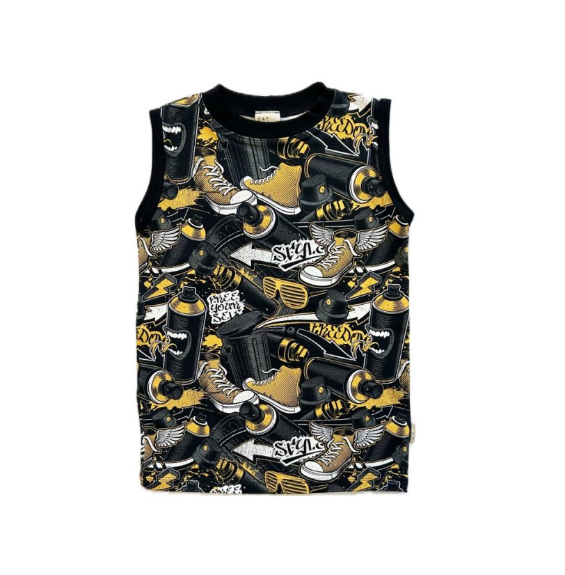 Dětské tričko bez rukávů DIGI FREEDOM YELLOW