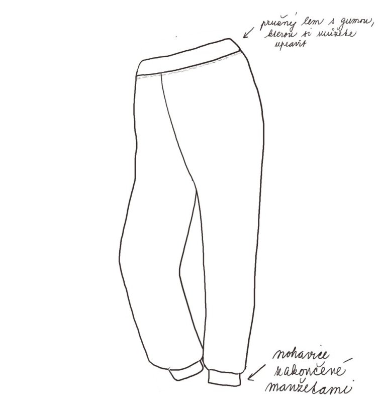 Pánské pyžamo, zimní les