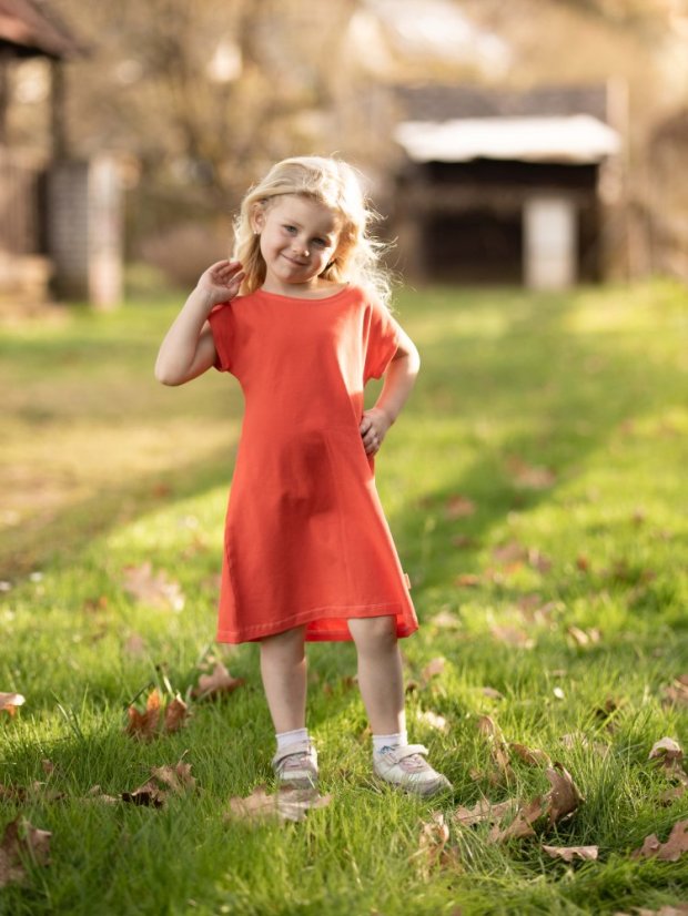 Dievčenské bavlnené šaty
