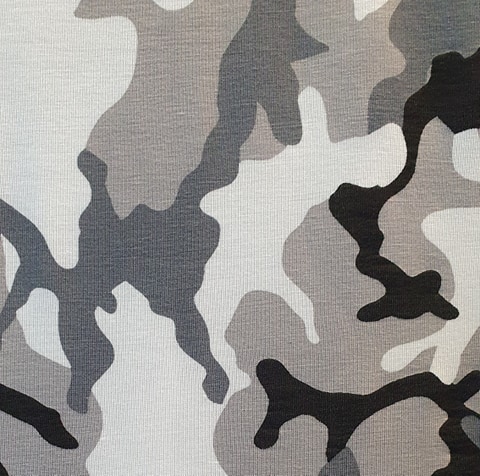 Dětské tepláky Thin Bambus ľahké, šedý maskáč