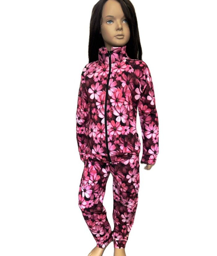 Tepláková souprava ZIPPER DIGI FLOWERS 15