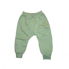 Dětské BKM kalhoty s manžetami zelené (Velikost 86)