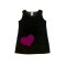 Dětská šatovka fleece HEART šedá (Velikost 92-98)