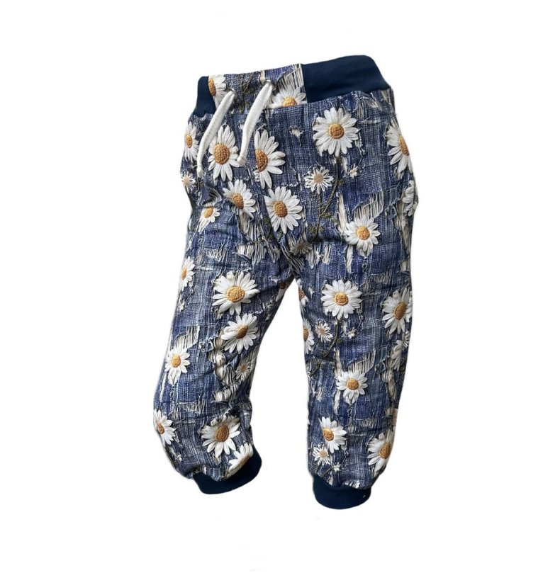 3/4 KALHOTY WOW DIGI JEANS FLOWERS