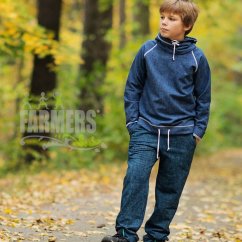 Zateplené dětské kalhoty WOW JEANS s fleecem