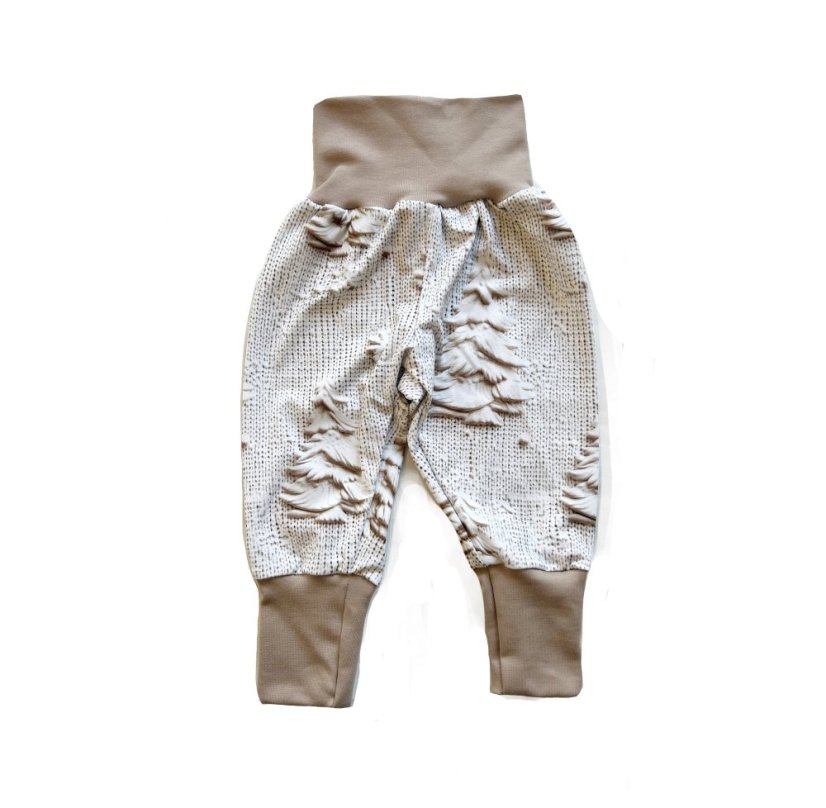 Dětské rostoucí kalhoty GROW, zimní les lehké