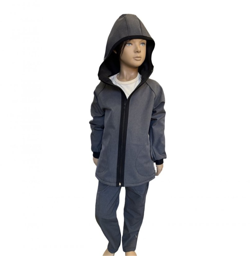 Softshellová bunda JEANS GREY