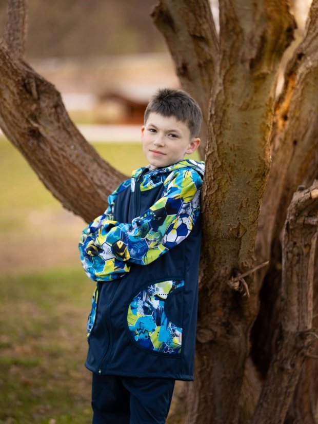 Dětská softshellová bunda bez fleecu