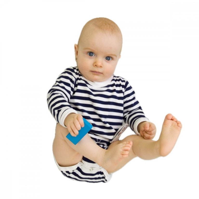 Dětské body dlouhý rukáv, navy námořník