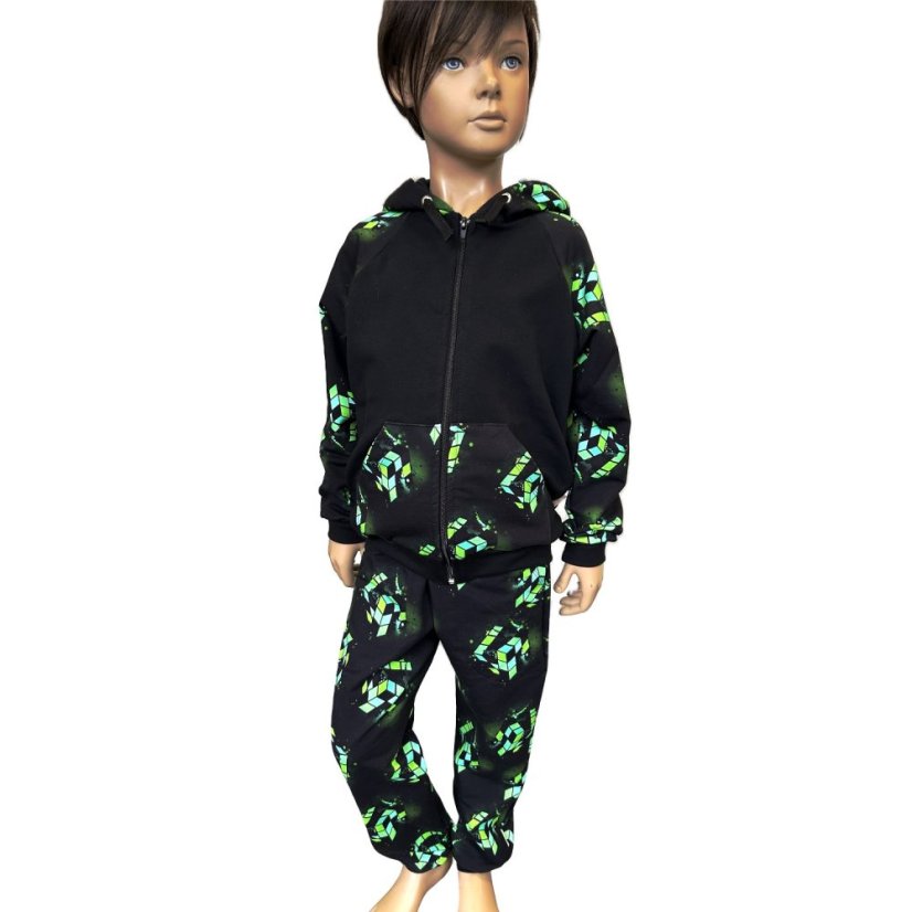 Dětská mikina na zip, herní únik