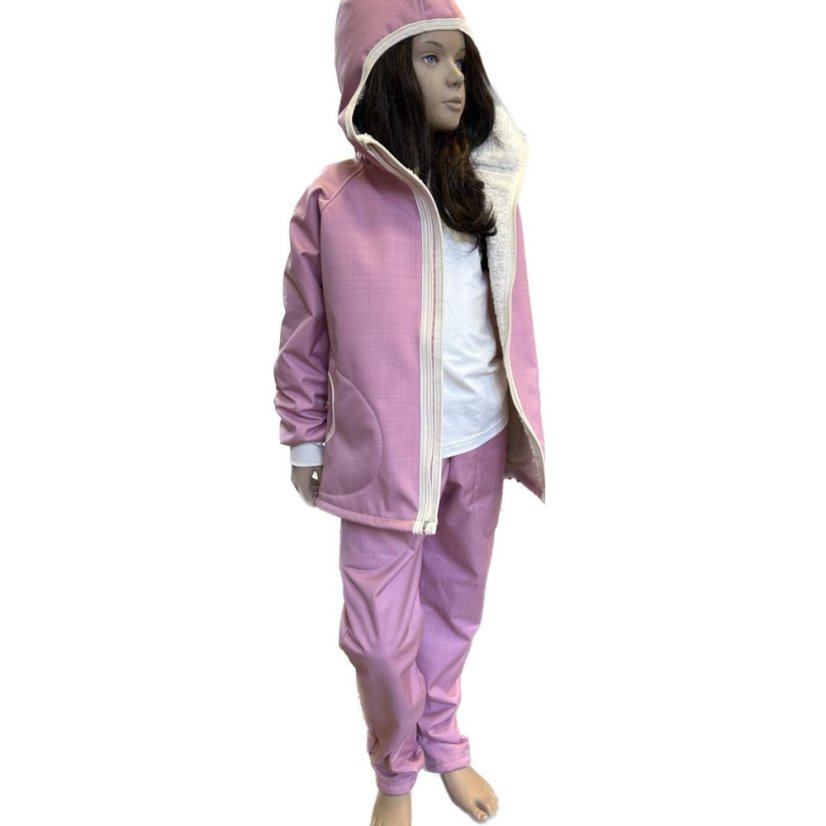 Dětská softshellová bunda s beránkem