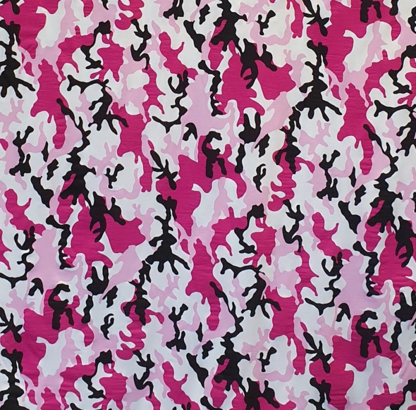 Detské tepláky Thin Bambus ľahké, ružový maskáč