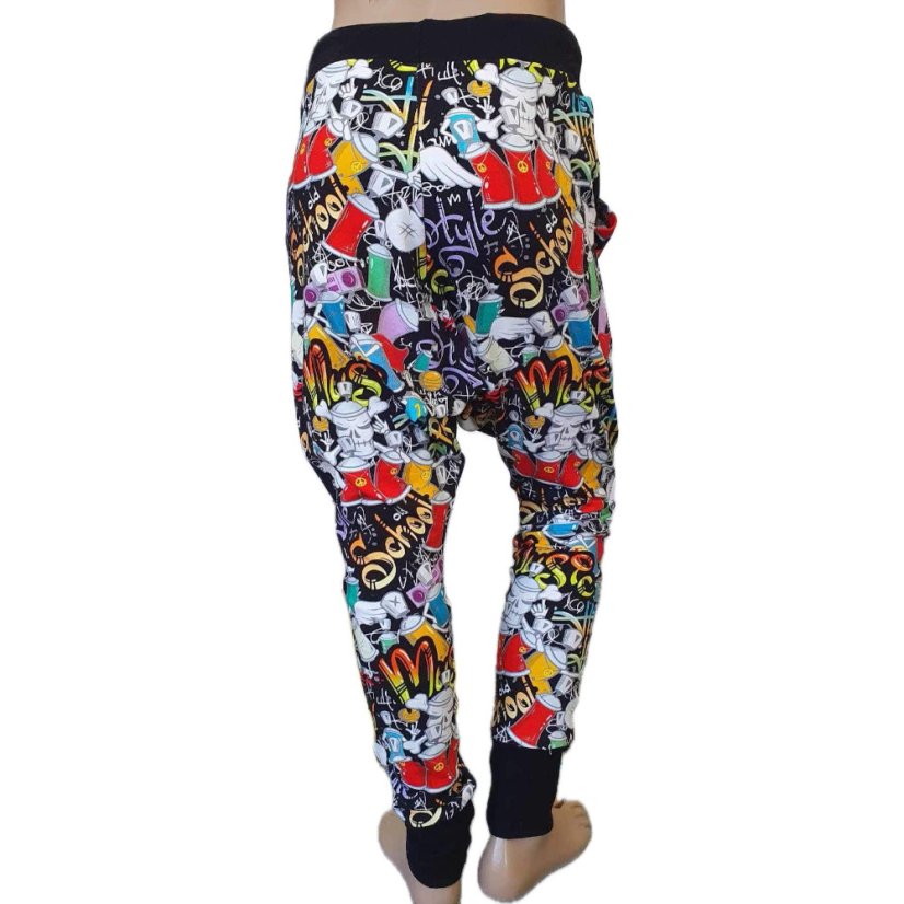 Pánské tepláky PARKOUR lehké, svět graffiti