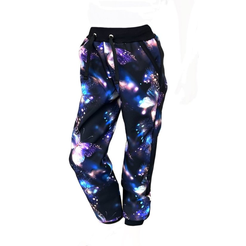 Dětské softshellové kalhoty THIN bez fleecu