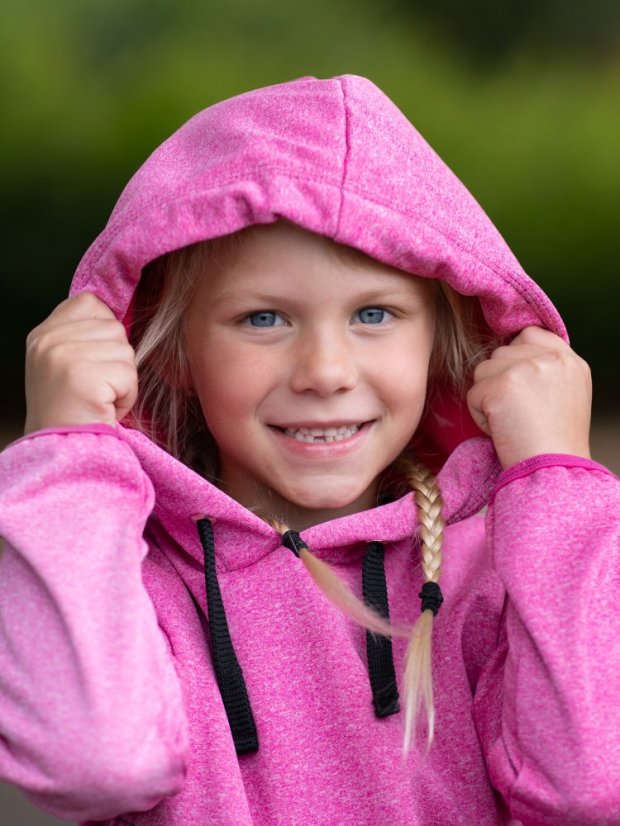 Dětská softshellová bunda přes hlavu