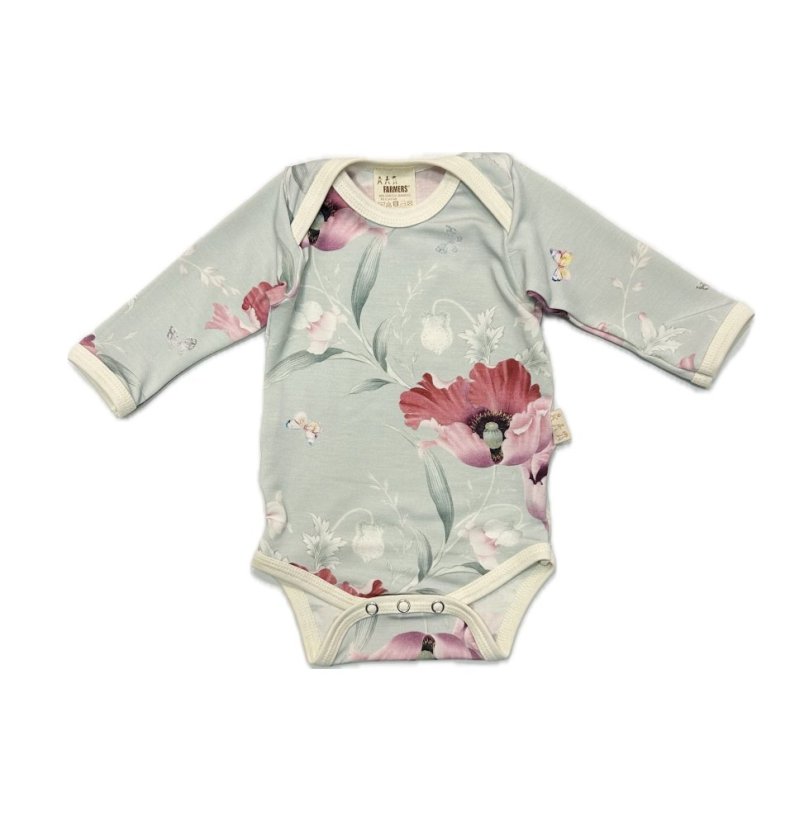 Dětské body BAMBUS, vlčí máky