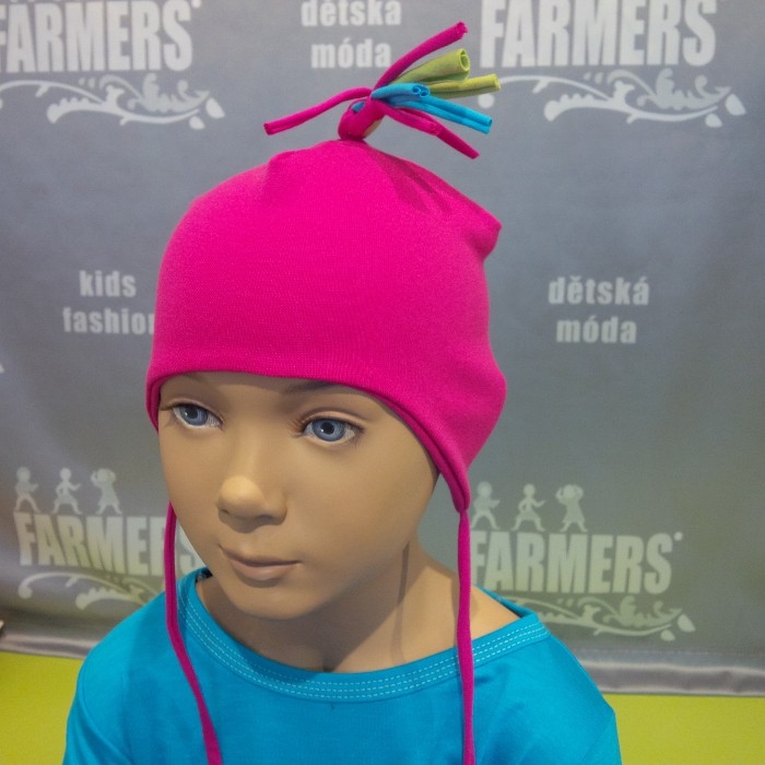 Čepice se šňůrkami bílá (Velikost 6 (obvod hlavy 54-57cm))