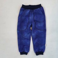 Kalhoty do manžety JEANS DARK BLUE
