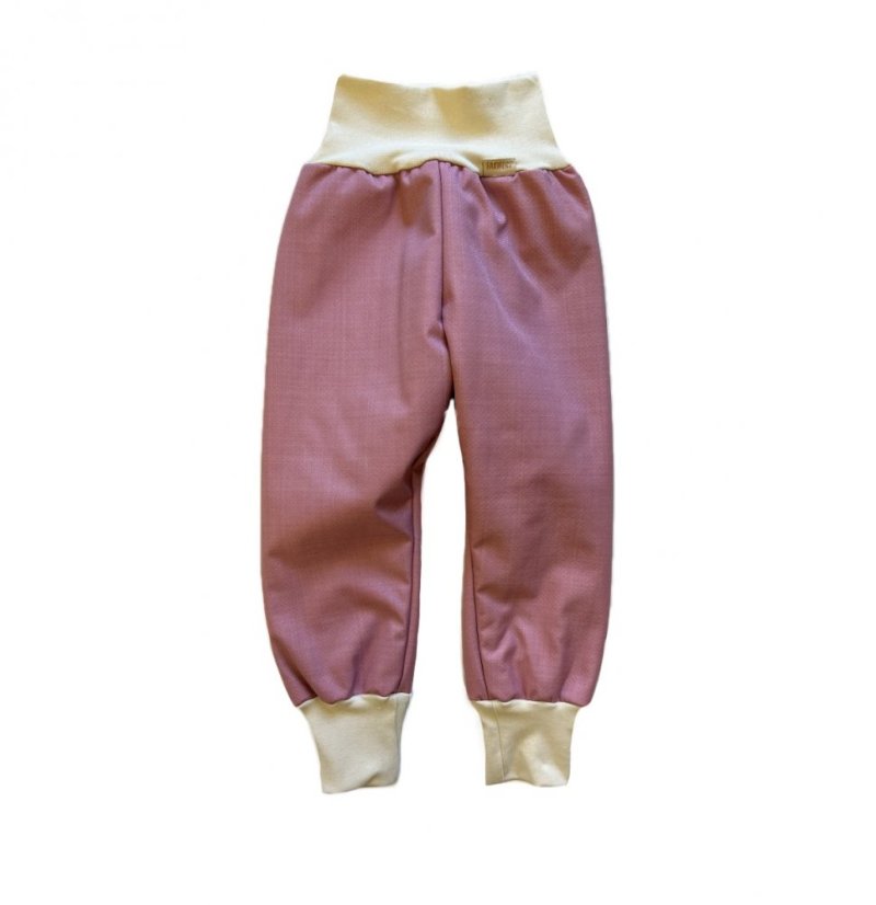 Dětské softshellové kalhoty GROW s beránkem